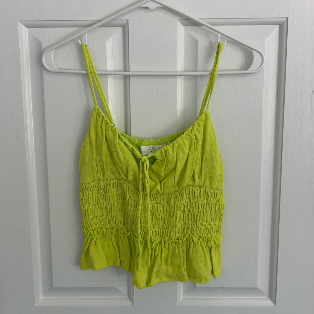 ASTR THE LABEL: neon crop top